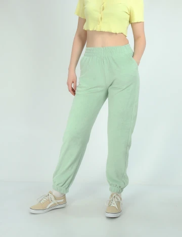 Pantaloni Reserved, verde, XS
