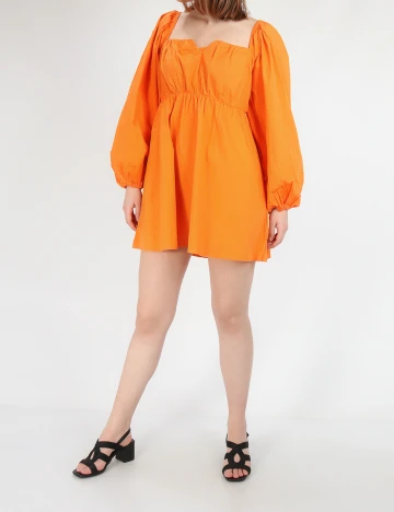 Rochie scurta NA-KD, portocaliu, 34