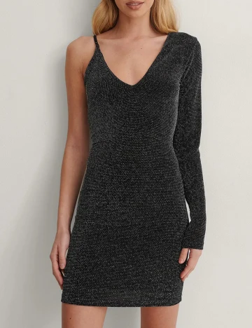 Rochie scurta NA-KD, negru, M