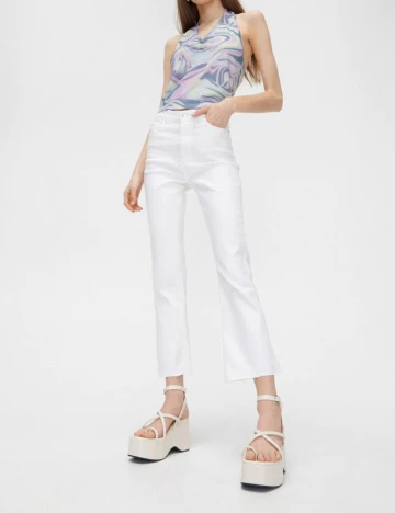 Blugi CROPP, alb, 36 Alb