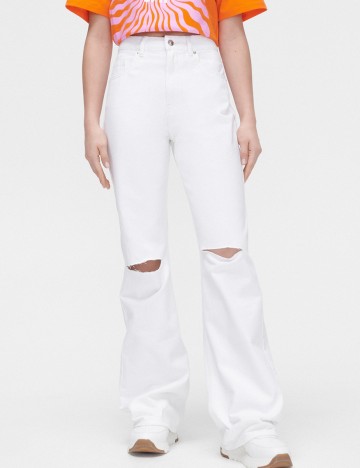Blugi CROPP, alb, 40