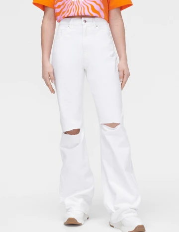 Blugi CROPP, alb, 40 Alb