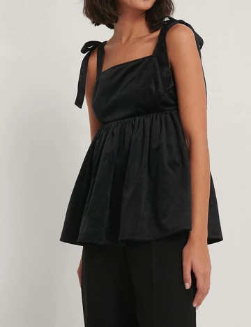Top NA-KD, negru, S Negru