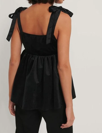 Top NA-KD, negru, S Negru