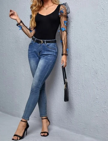 Bluza SHEIN, negru, M