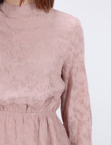 Rochie scurta NA-KD, roz pudra inchis, 36