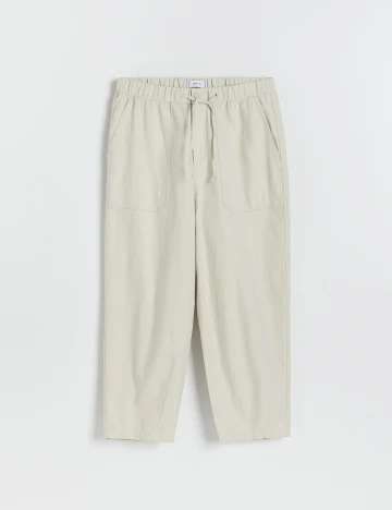 Pantaloni Reserved, bej, M Gri