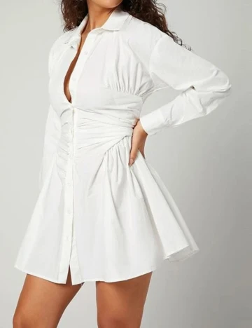 Rochie scurta SHEIN, alb, M