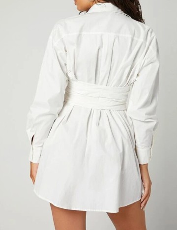 Rochie scurta SHEIN, alb, M