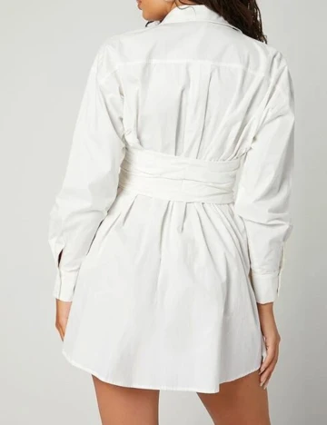 Rochie scurta SHEIN, alb, M