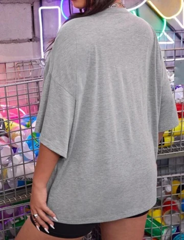 Tricou SHEIN CURVE, gri Gri
