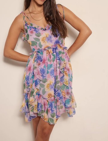 Rochie scurta NA-KD, mix culori, 42
