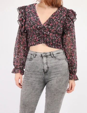 Top SHEIN, floral, L