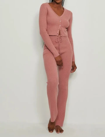 Pantaloni NA-KD, roz, L