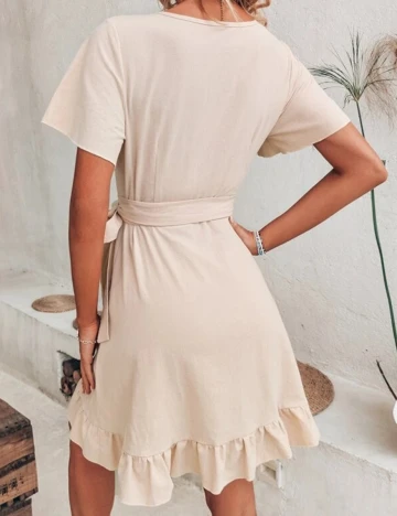 Rochie scurta SHEIN, crem, XL
