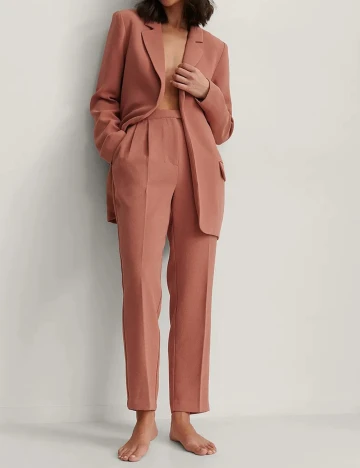 Pantaloni NA-KD, roz, 40