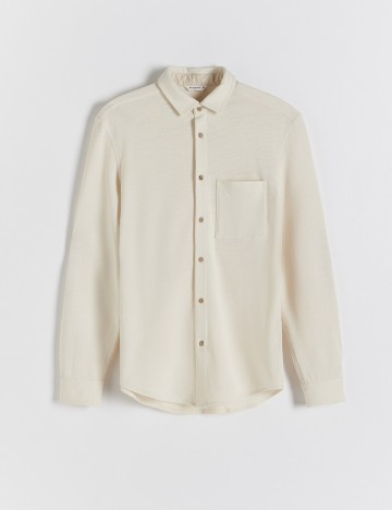 Camasa Reserved, crem, L