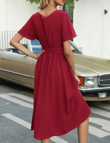Rochie medie SHEIN, visiniu, L