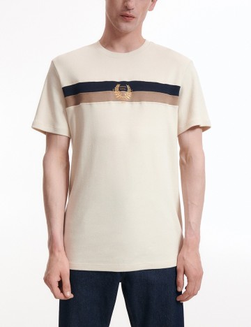 Tricou Reserved, bej, S