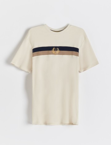 Tricou Reserved, bej, S