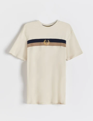 Tricou Reserved, bej, S