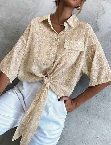 Camasa SHEIN, floral, L