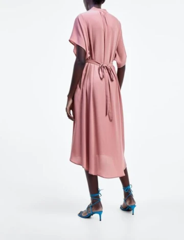Rochie Zara, roz pudra, L