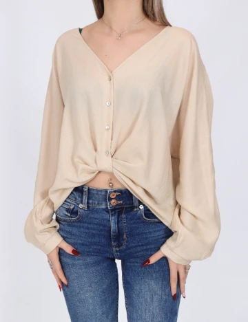 Camasa Only, crem, S