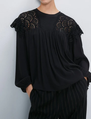 Camasa Zara, negru, L