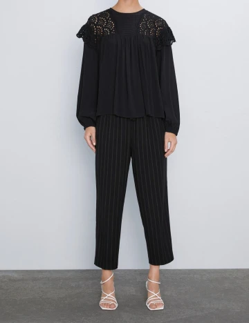 Camasa Zara, negru, L