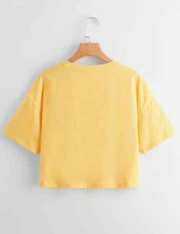 Top SHEIN, galben, S