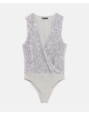 Body Zara, argintiu