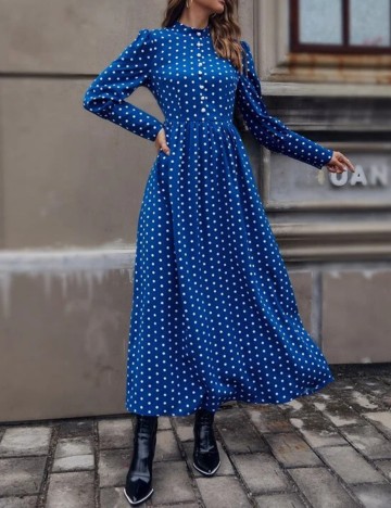 Rochie lunga SHEIN, albastru, M