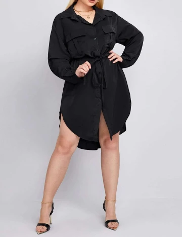 Rochie scurta SHEIN CURVE, negru, 1 XL Negru