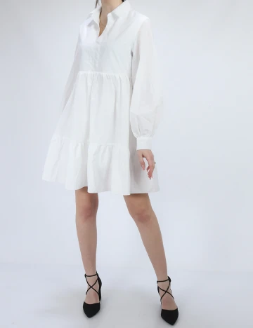 Rochie scurta SHEIN, alb, XS