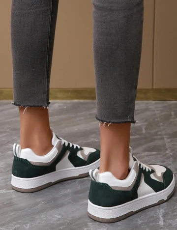 Adidasi SHEIN, verde, 39