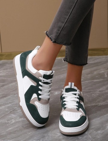 Adidasi SHEIN, verde, 39
