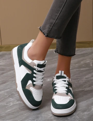 Adidasi SHEIN, verde, 39