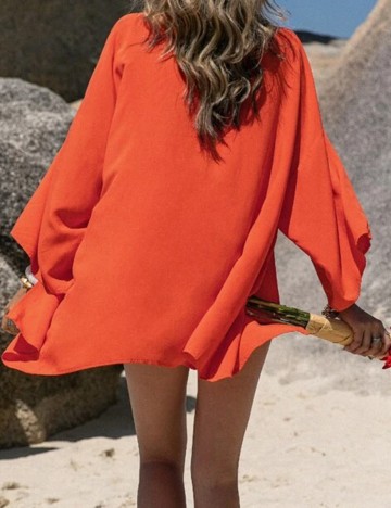 Kimono Rusttydustty, portocaliu, L