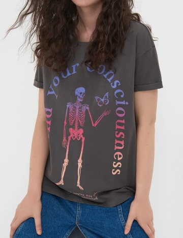 Tricou Sinsay, gri, XXS