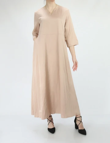Rochie lunga SHEIN, maro deschis, S