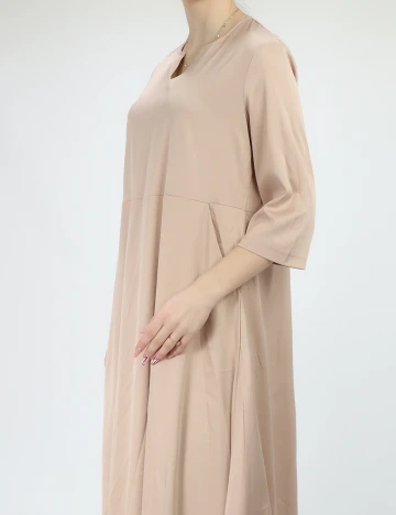 Rochie lunga SHEIN, maro deschis, S
