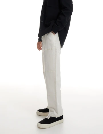 Pantaloni Reserved, alb, L