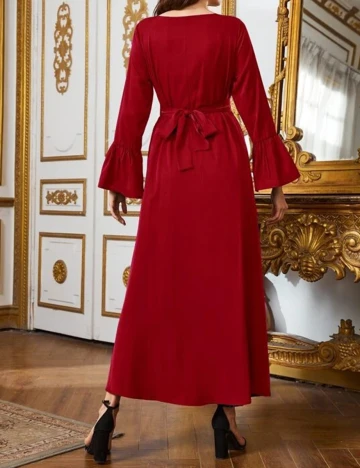 Rochie lunga SHEIN, rosu, L