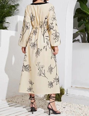 Rochie lunga SHEIN, crem, XL