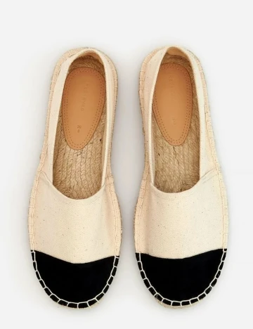 Espadrile Reserved, ecru, 39 Alb