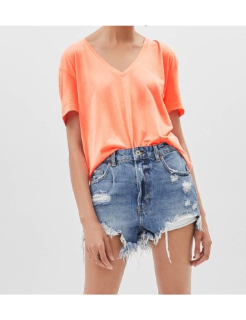 Tricou Bershka, portocaliu, L