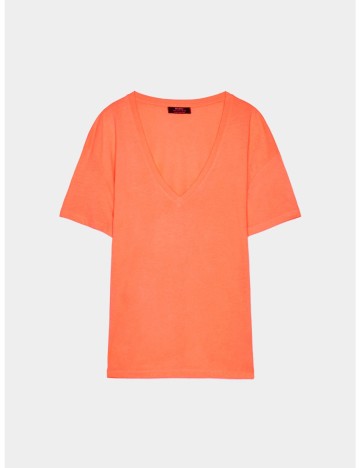 Tricou Bershka, portocaliu, L