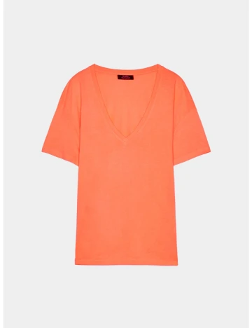 Tricou Bershka, portocaliu, L