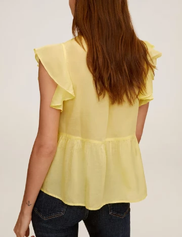 Bluza Mango, galben, XS